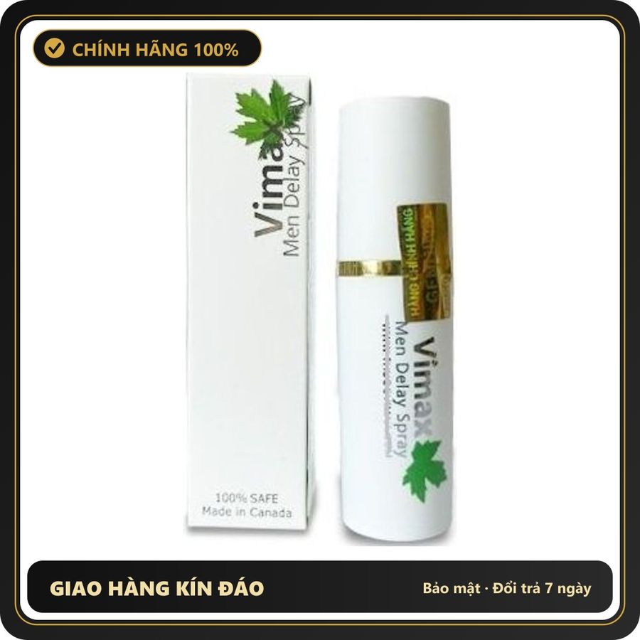 (Che Tên) Xịt Khử Mùi Nam Viimax 10ml - Tinh Chất Tự Nhiên Giúp Kéo Dài Thời Gian, Tăng Cường Sự Tự Tin Trong Mọi Tình Huống Cao Cấp Bảo Đảm