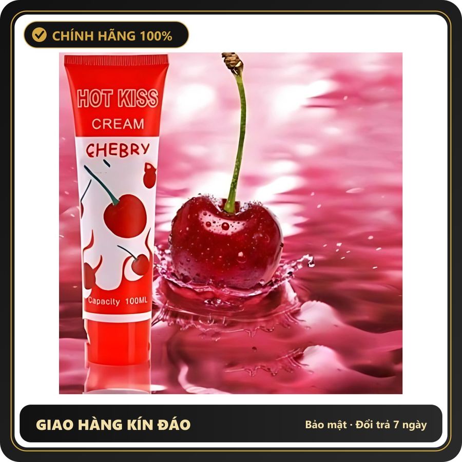 (Che Tên) Gel b.ô.i t.r.ơ.n Hot Kiss Hương Cherry 100ml Bảo Mật Tuyệt Đối