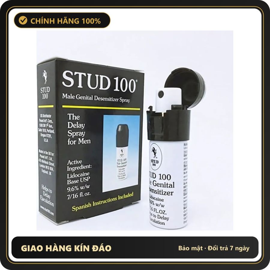 (Che Tên) Xịt dành cho nam giới Stud 100 Anh Quốc Giao Nhanh Toàn Quốc