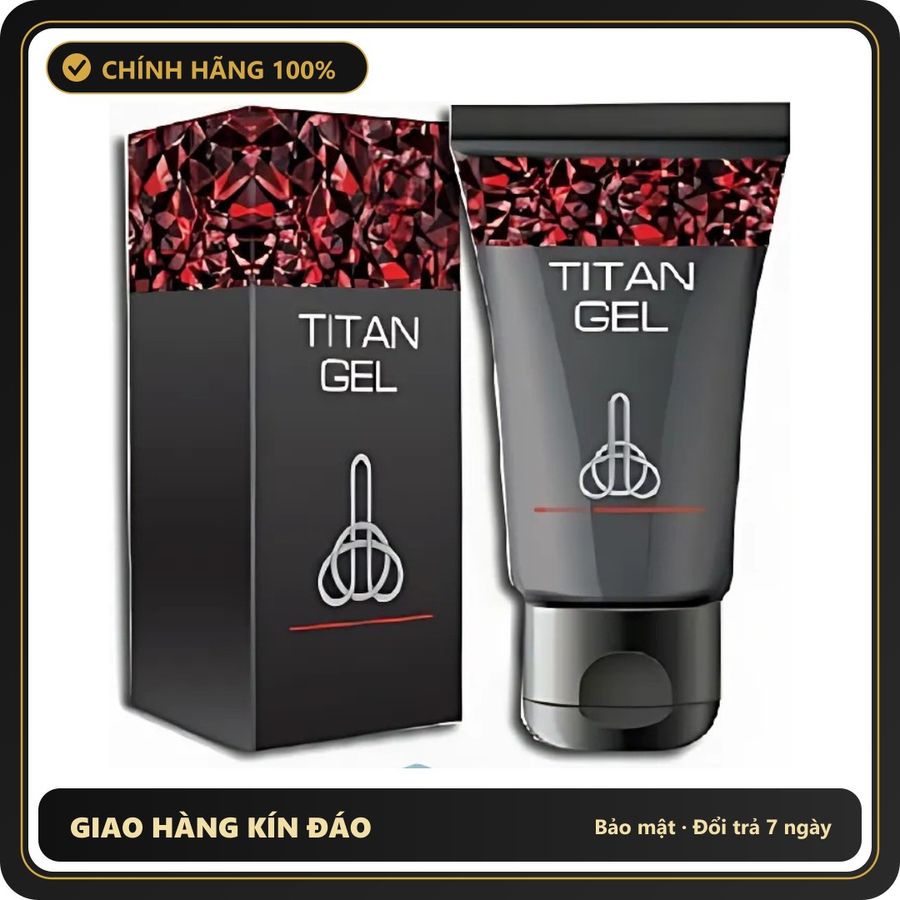 (Che Tên) Titan Gel cho nam giới của Nga - Hàng Mới Về - sạc USB, rung êm không tiếng động, chất liệu an toàn cho da