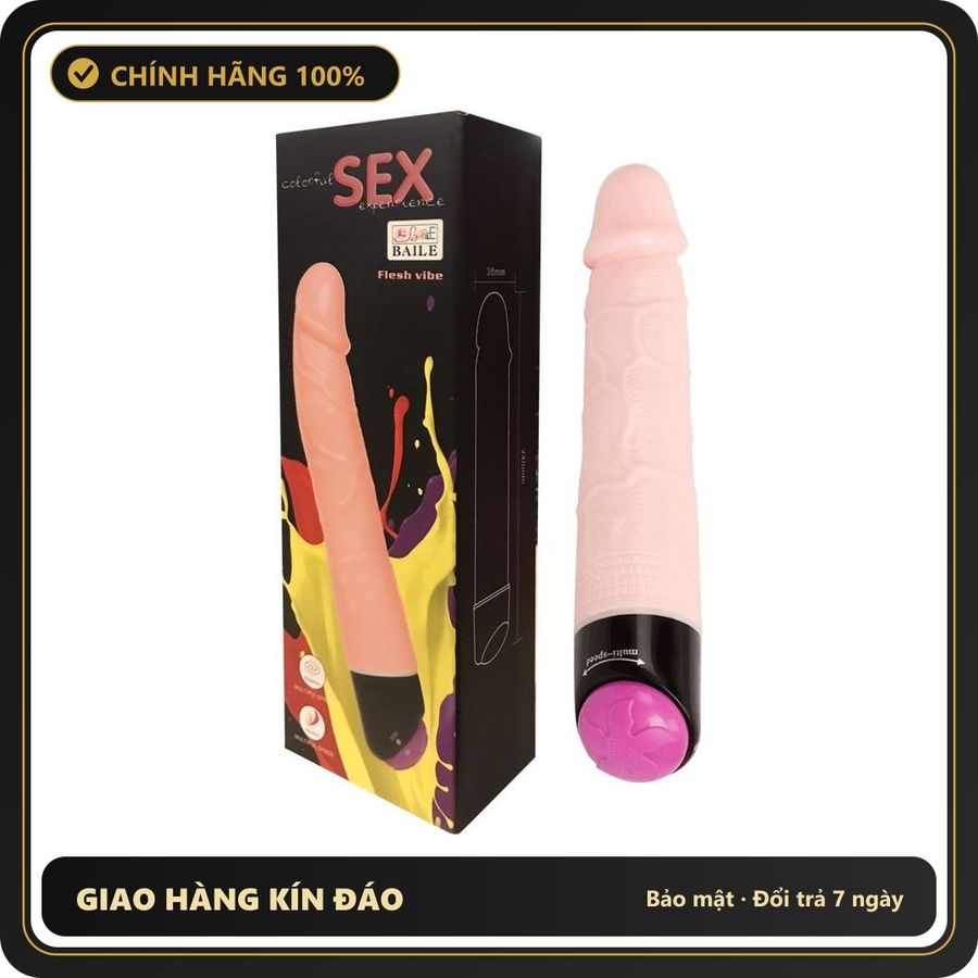 (Che Tên) Đồ chơi tình yêu Baile 2 pin có rung ngoáy - Hàng Mới Về