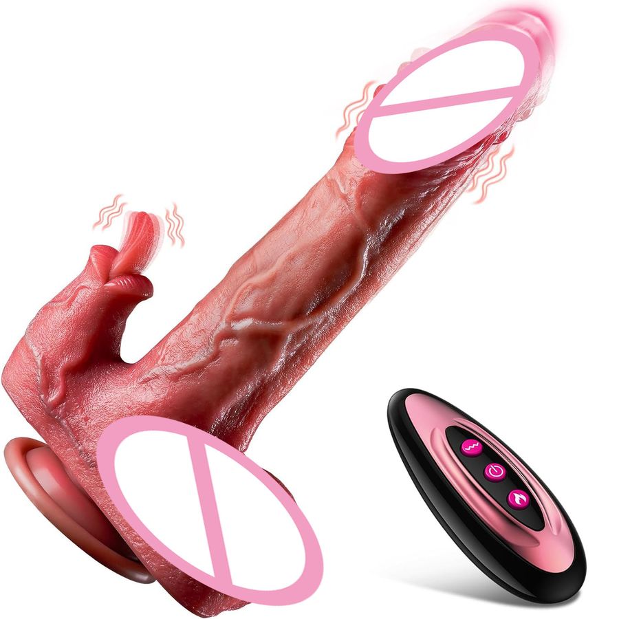 Dương Vật Giả RRung Thụt Sưởi Ấm Điều Khiển Từ Xa: Thân Thon 3.3cm, Ấm Trước Khi Chạm