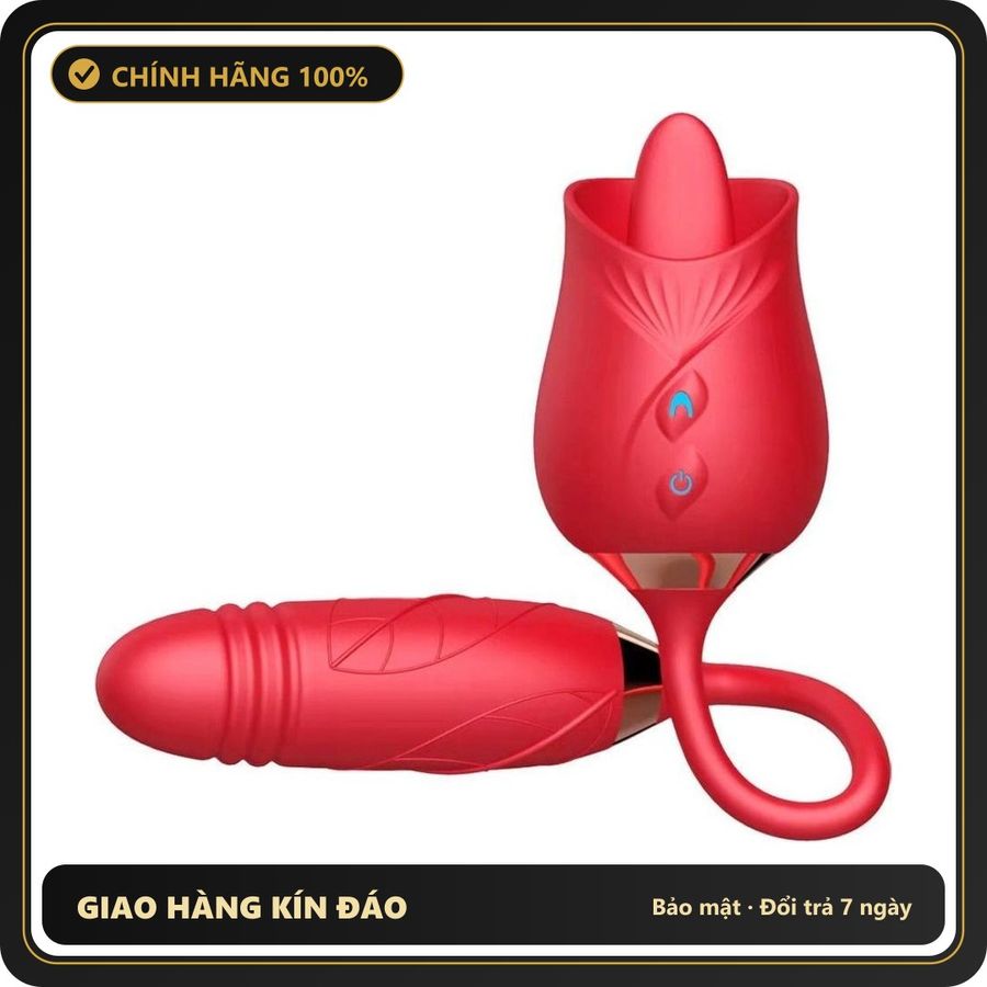 (Che Tên) Trứng Rung Hoa Hồng Kích Thích Cực Mạnh Giao Nhanh Toàn Quốc