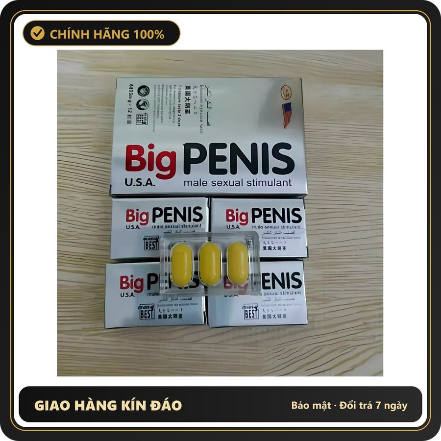 (Che Tên) Viên Uống Big Penis 6800mg – Giải Pháp Cho Sinh Lý Nam Giới Mạnh Mẽ Hỗ Trợ 24/7