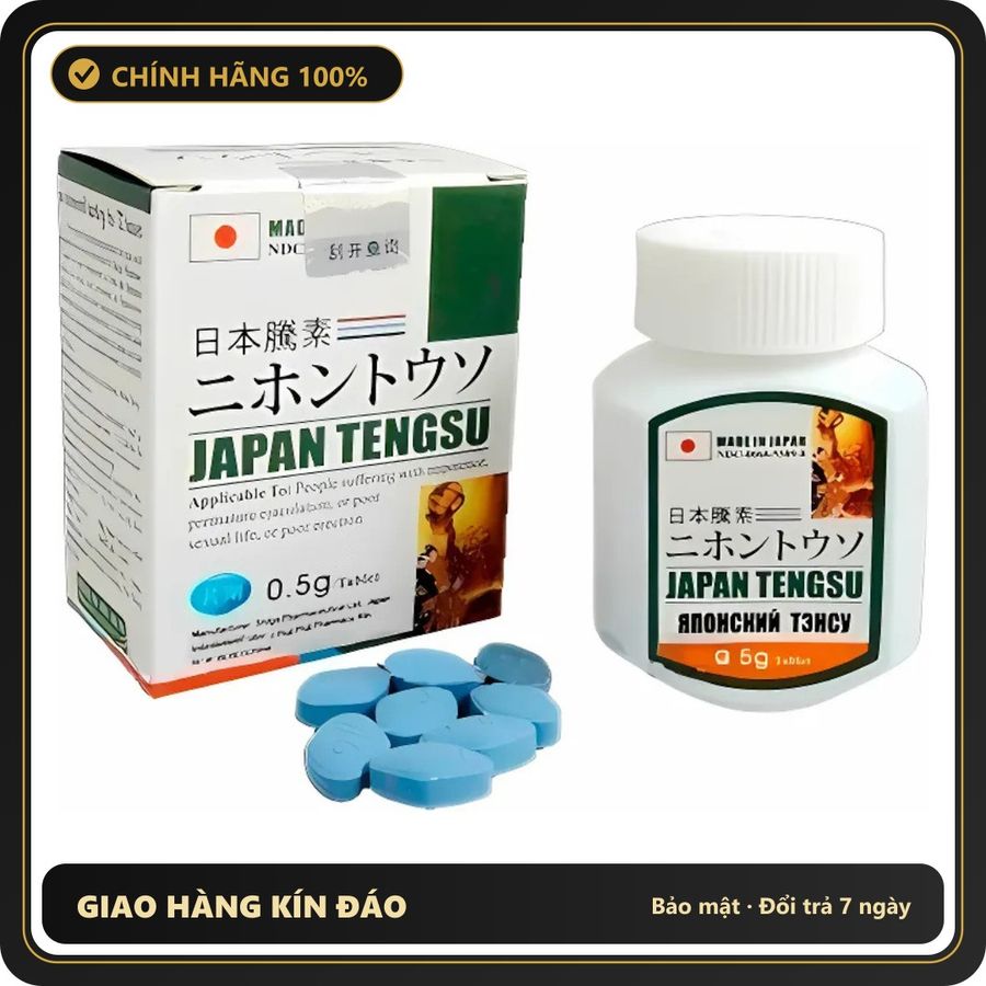 (Che Tên) Hộp 16 Viên Uống Japan Tengsu - Tăng Cường Sinh Lý Nam Giới Tự Nhiên - Hàng Mới Về