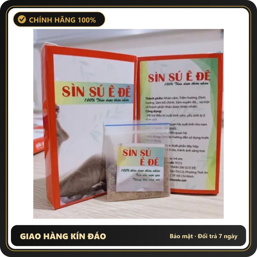 (Che Tên) Sìn Sú Ê Đê Dạng Bột – 100% Thiên Nhiên, Giải Pháp Tốt Cho Nam Giới Chuẩn Auth