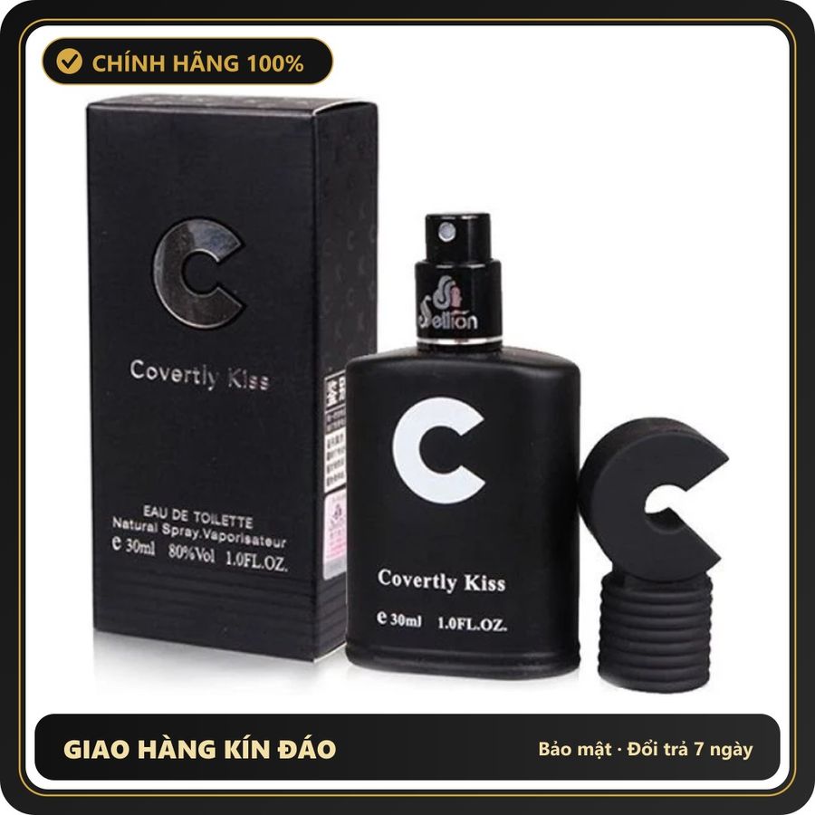 (Che Tên) Nước Hoa Kích Thích Nữ Covertly Kiss 30ml - Tăng Cường Ham Muốn Cao Cấp Bảo Đảm