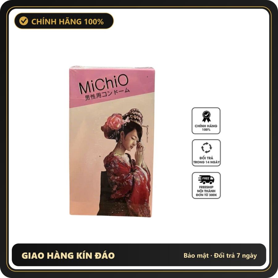 (Che Tên) Bao Cao Su MiChiO - Tạo Cảm Giác Mới Lạ và Thăng Hoa trong Cuộc Yêu Bảo Mật Tuyệt Đối
