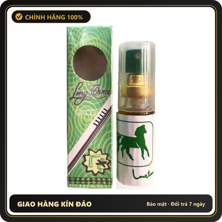 (Che Tên) Xịt Lạnh LongTime Ngựa Kéo Xe 5ml – Giải Pháp Kéo Dài Cuộc Yêu Cực Mát Lạnh Cho Chàng - Hàng Mới Về