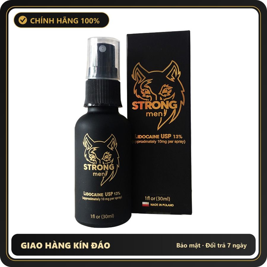 (Che Tên) Balan Strong Men 30ml – Xịt Thoải Mái Giúp Cuộc Yêu Bền Lâu Bảo Mật Tuyệt Đối