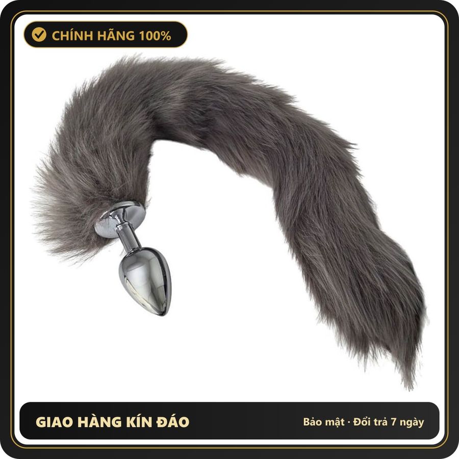 (Che Tên) Đuôi Cáo Inox Lông Mềm Cao Cấp – Cảm Giác Mới Lạ, Thêm Gia Vị Đam Mê Giao Nhanh Toàn Quốc
