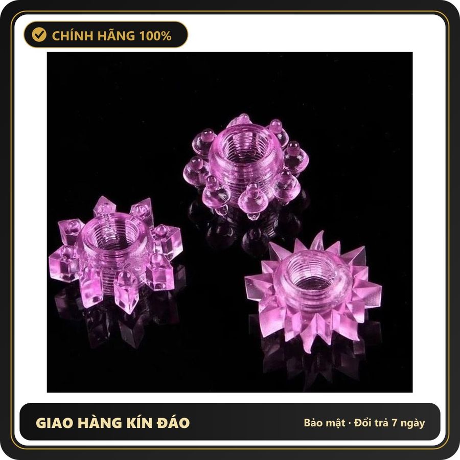 (Che Tên) Bộ 3 Vòng Pha Lê Stay Hard – Bi Nổi Kích Thích, Tăng Tự Tin Từng Khoảnh Khắc Chuẩn Auth