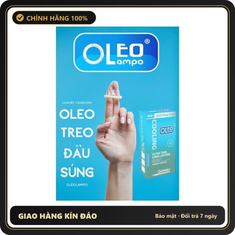 (Che Tên) Bao Cao Su Oleo Cooling Mát Lạnh Bạc Hà Hộp 10 – Kéo Dài Đam Mê, Thăng Hoa Từng Khoảnh Khắc - Hàng Mới Về