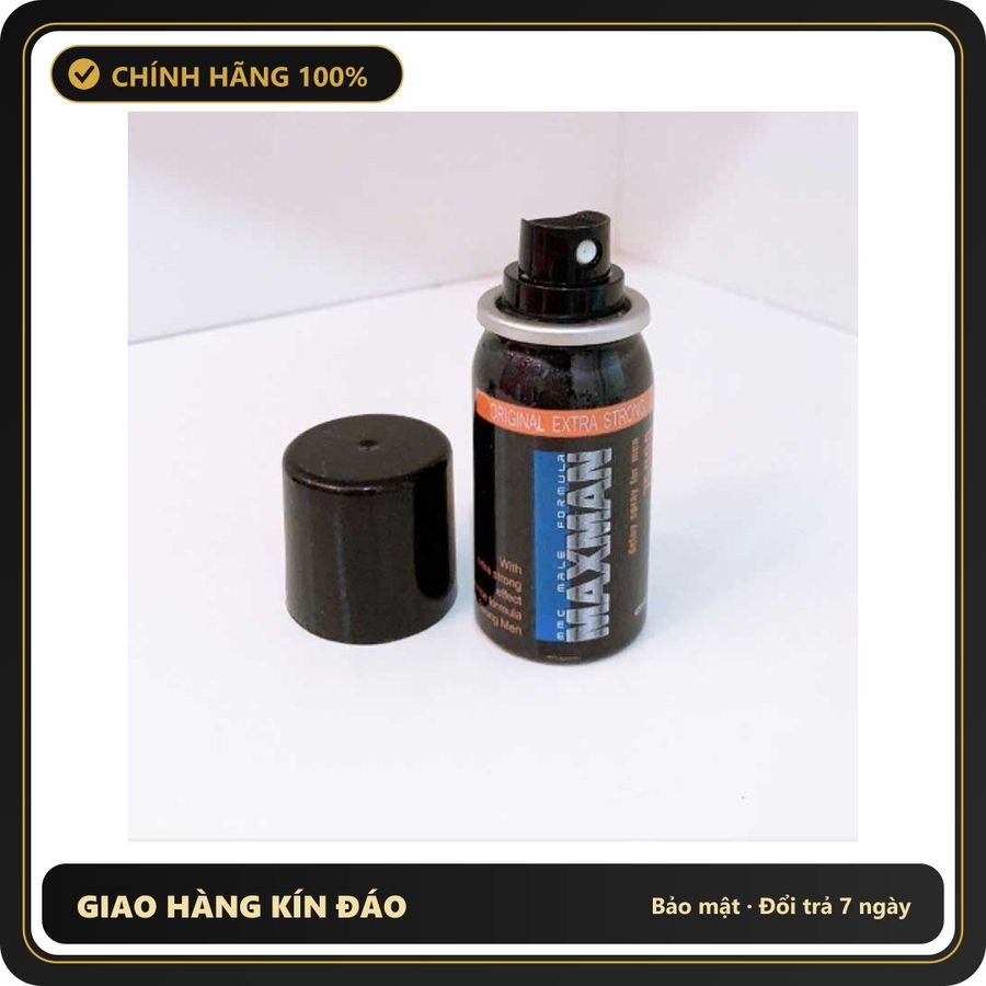 (Che Tên) Xịt Nam Giới Maxman 75000 Đức – Làm Chủ Thời Gian, Khẳng Định Bản Lĩnh Cao Cấp Bảo Đảm