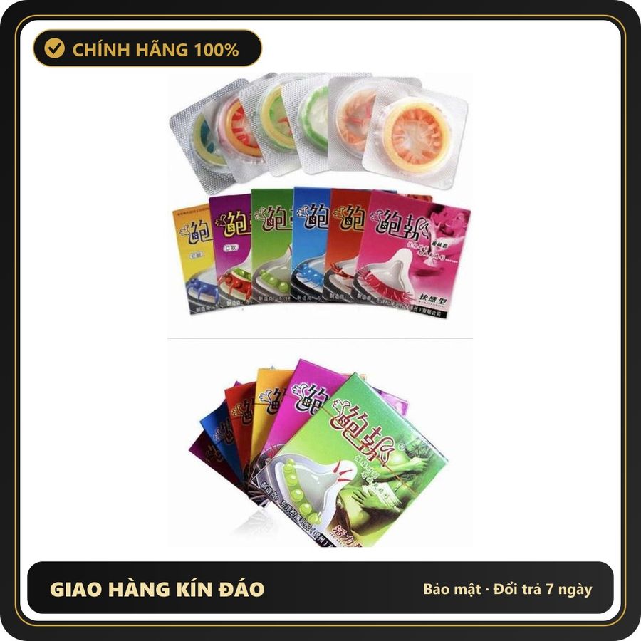 (Che Tên) Bao Cao Su Runbo – Thiết Kế Gân Gai Siêu Lớn & Vòng Râu Mềm Mại, Kéo Dài Thời Gian Quan Hệ, Tăng Khoái Cảm Cho Nữ (Hộp 1 Chiếc) Hỗ Trợ 24/7