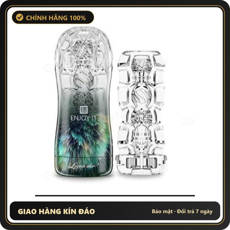 (Che Tên) Cốc âm đạo trong suốt Loveaider Enjoy It chính hãng tặng kèm gel Hộp Trắng Kín