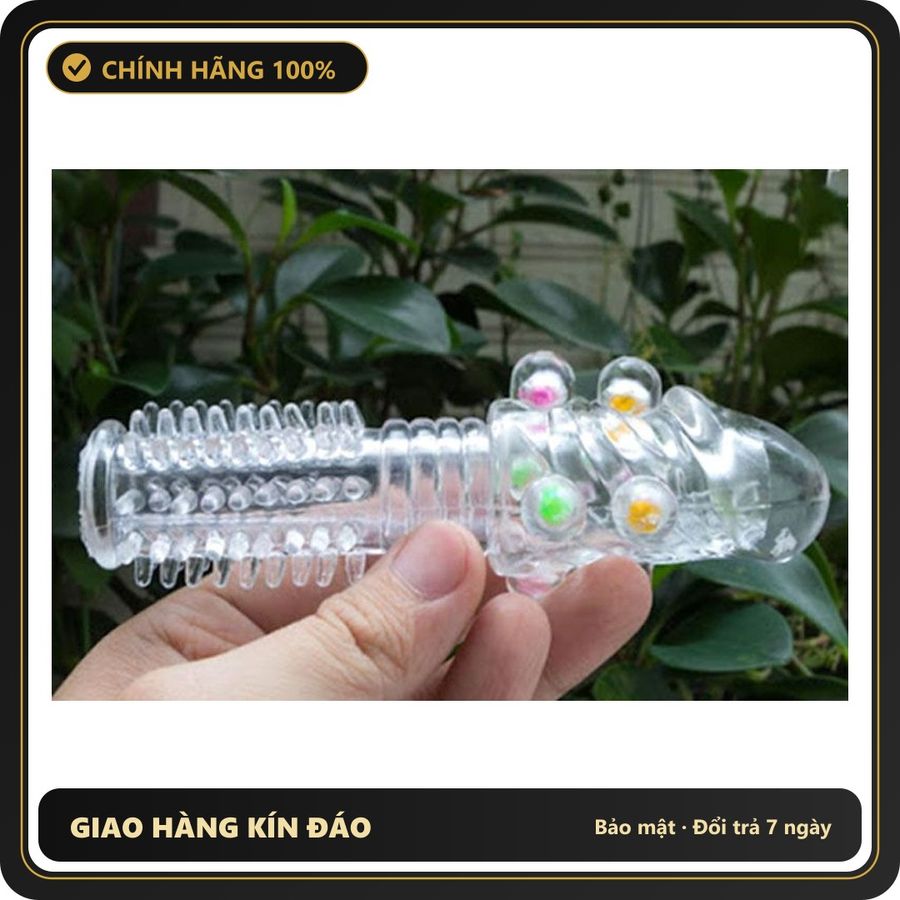(Che Tên) Bao cao su đôn dên bi vòi-sử dụng nhiều lần Chuẩn Auth