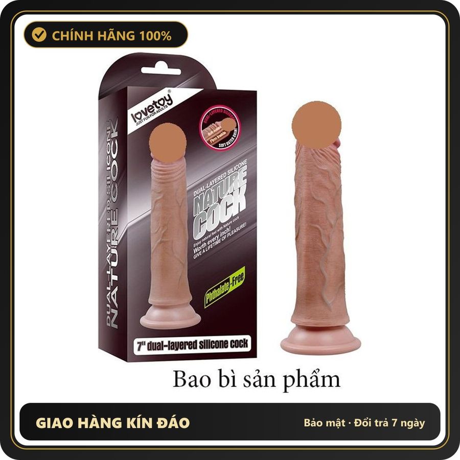 (Che Tên) Dương vật giả Silicon Siêu Dẻo Mịn,chống thầm nước size nhỏ Chuẩn Auth