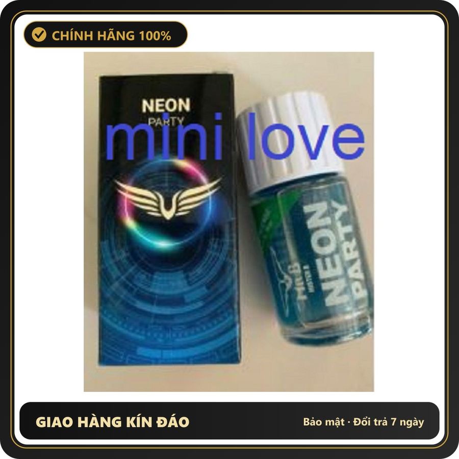 (Che Tên) Tinh Dầu Popper PWD Neon Party Đỏ Cao Cấp Bảo Đảm - hương dịu không nồng, hàng chuẩn nhập khẩu, nắp kín không bay hơi