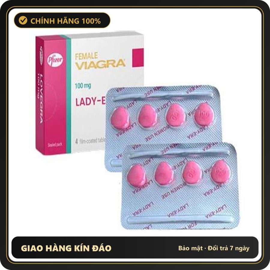 (Che Tên) Viên uống Lady Era hỗ trợ cho nữ cải thiện ham muốn của Mỹ 4 Viên 356266 Hộp Trắng Kín