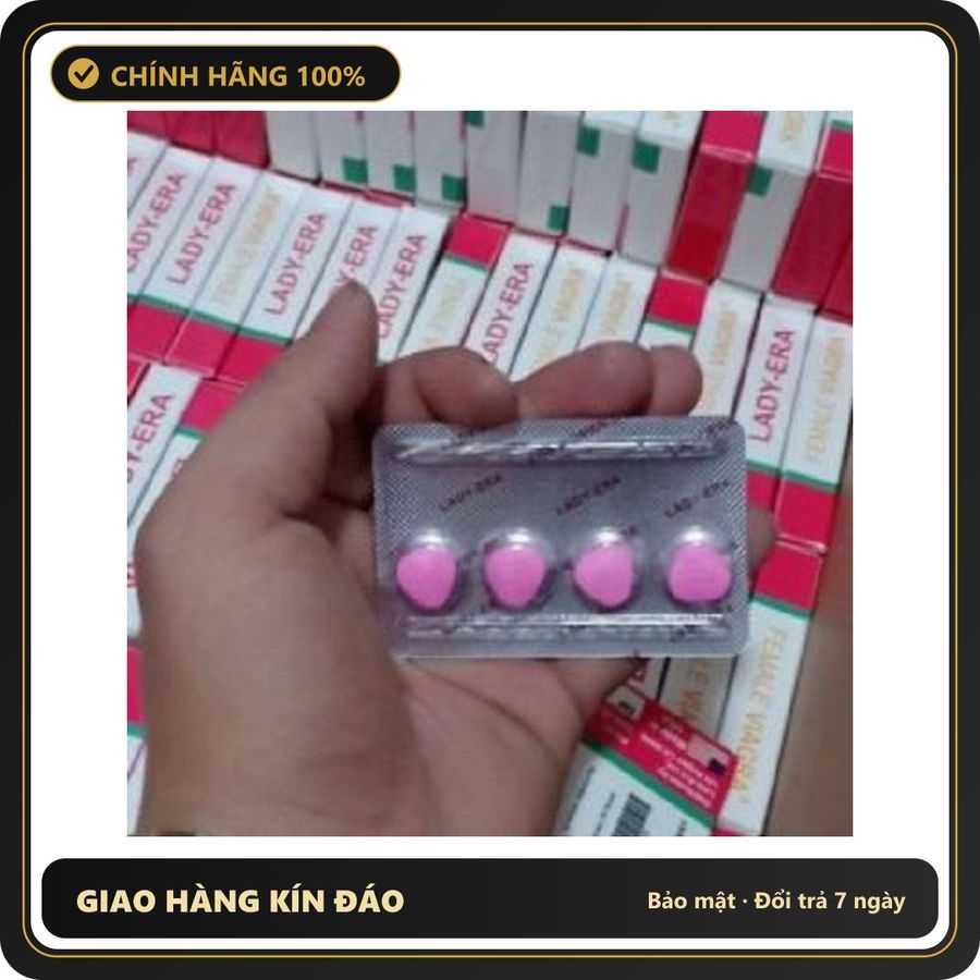 (Che Tên) Viên Uống Lady Era Hỗ Trợ Phái Nữ - Vỉ 4 Viên 404009 - Hàng Mới Về