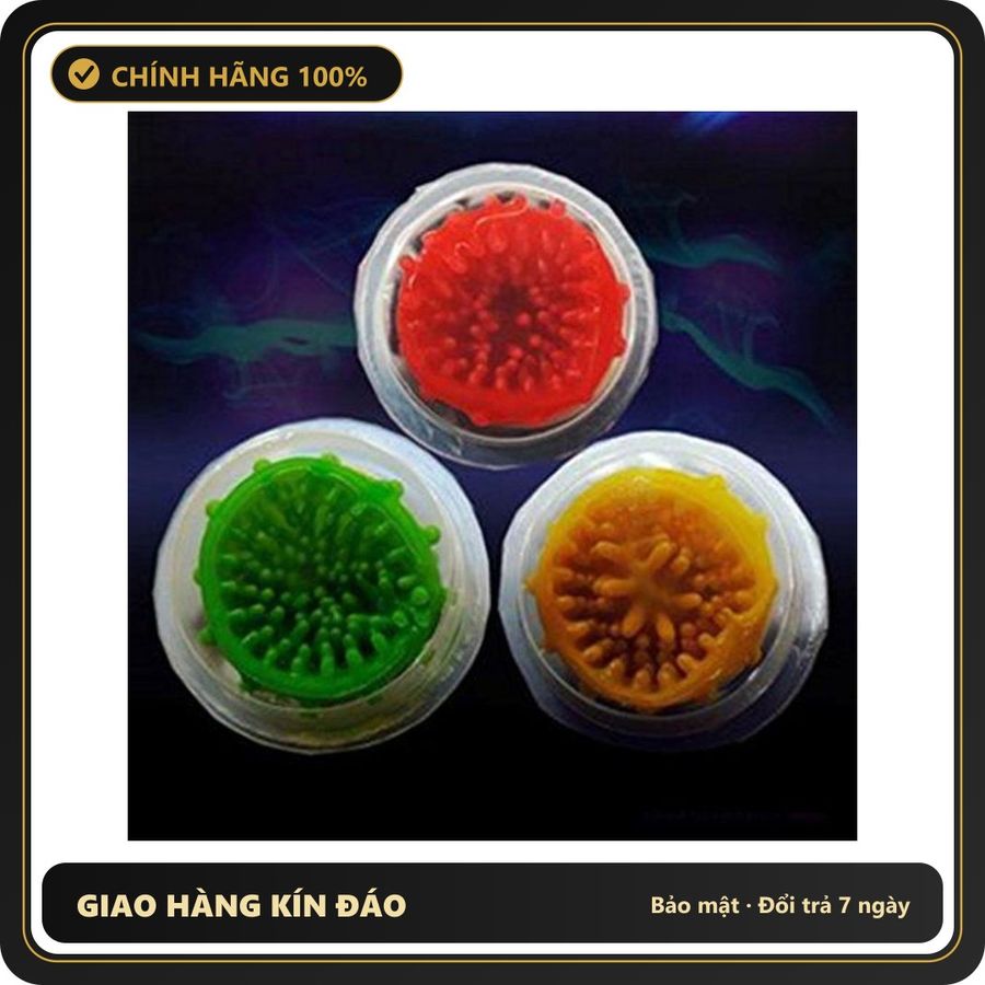 (Che Tên) Bộ sản phẩm 3 hộp bao chôm chôm gai 5cm, gel nhiều màu sắc - trải nghiệm cảm giác mới lạ và thú vị cho cặp đôi Hộp Trắng Kín