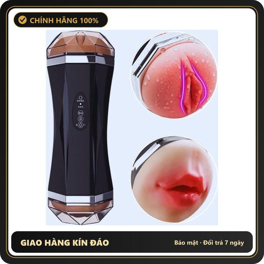 (Che Tên) Âm đạo giả 2 đầu Jiuai Luba cao cấp rung rên kích thích [đổi tên khi giao] Hộp Trắng Kín