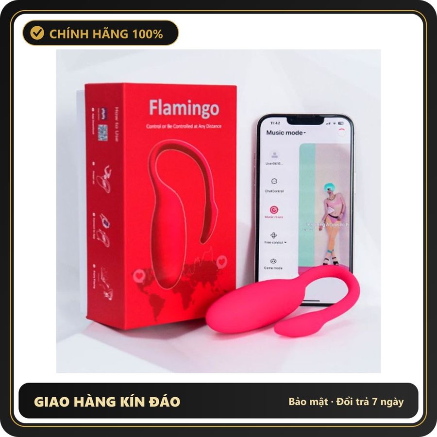 (Che Tên) Trứng rung thiên nga Flamingo siêu cao cấp điều khiển qua app điện thoại [đổi tên khi giao] Hỗ Trợ 24/7