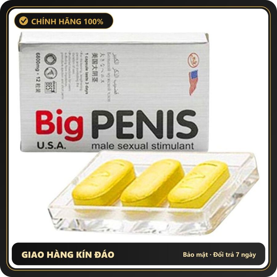 (Che Tên) Big Penis Mỹ hỗ trợ rối loạn cường dương và kéo dài thời gian cho nam [đổi tên khi giao] Hỗ Trợ 24/7
