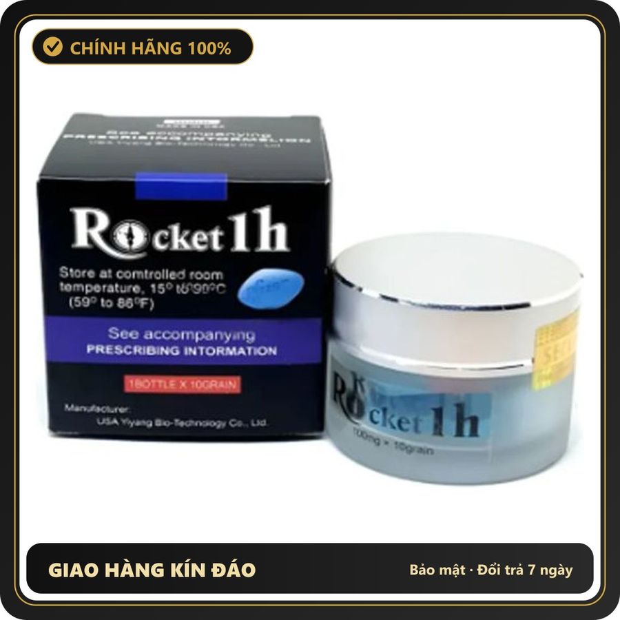 (Che Tên) Rocket 1h chính hãng Mỹ hộp 10 viên có tem dành cho nam giới [đổi tên khi giao] Giao Nhanh Toàn Quốc