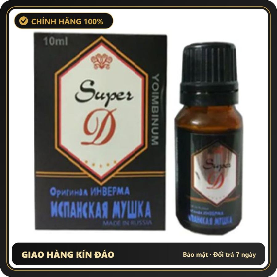 (Che Tên) chăm sóc nữ Super D chính hãng Nga 10ml loại mạnh [đổi tên khi giao] Cao Cấp Bảo Đảm