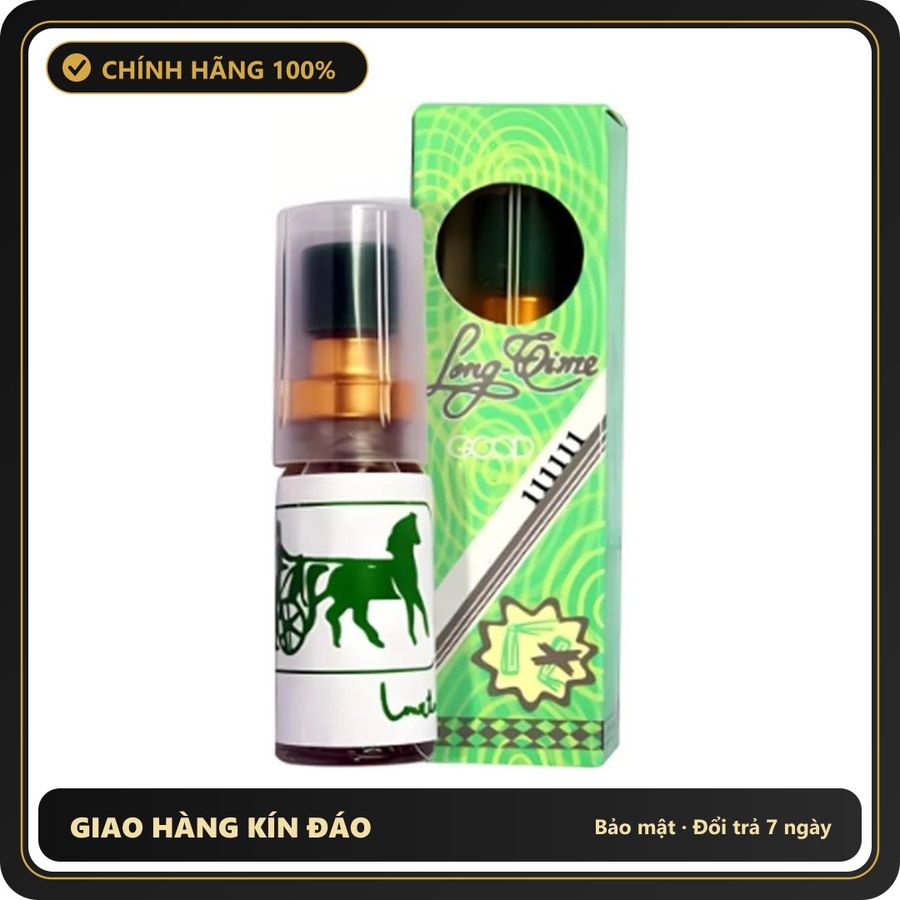 (Che Tên) Xịt lạnh kéo dài thời gian Longtime Good 5ml chính hãng Thái Lan ngựa kéo xe [che tên khi giao] Chuẩn Auth