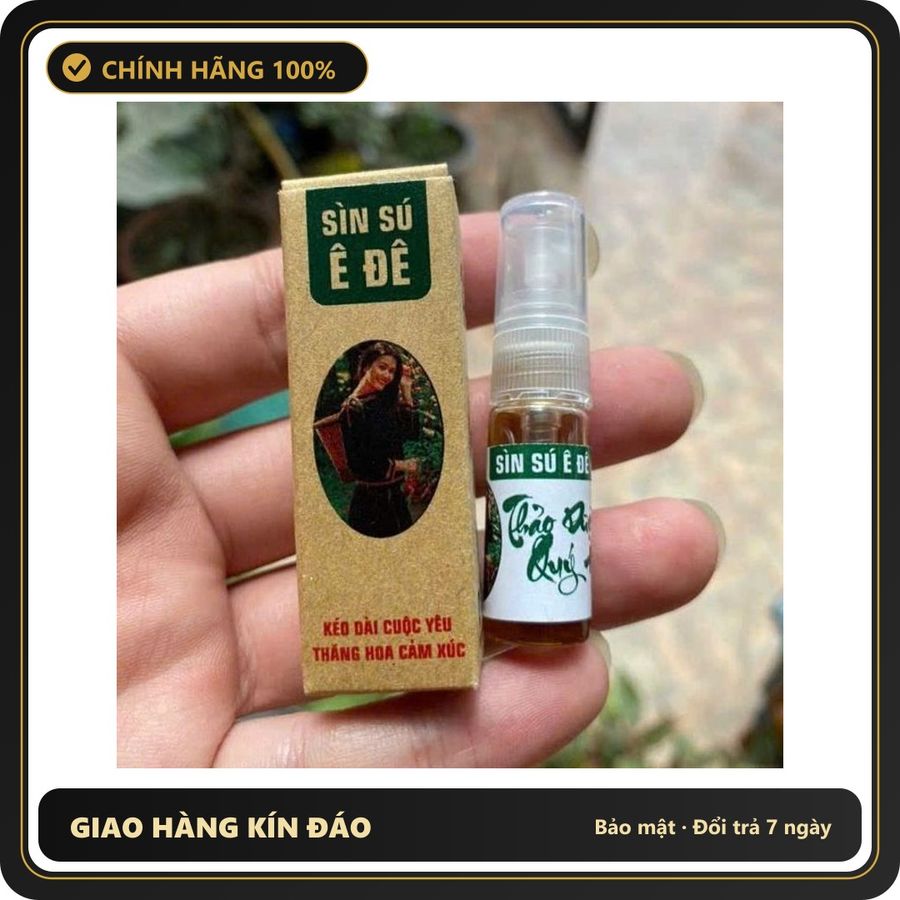 (Che Tên) Xịt mini Sìn Sú Ede 3ml siêu đậm đặc chống xuất tinh sớm ở nam giới cực tốt [che tên khi giao] Hộp Trắng Kín
