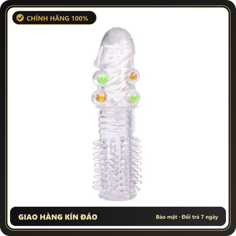 (Che Tên) BCS đôn silicon bi gai trong suốt size nhỏ mềm mại dùng lại nhiều lần [đổi tên khi giao] Giao Nhanh Toàn Quốc