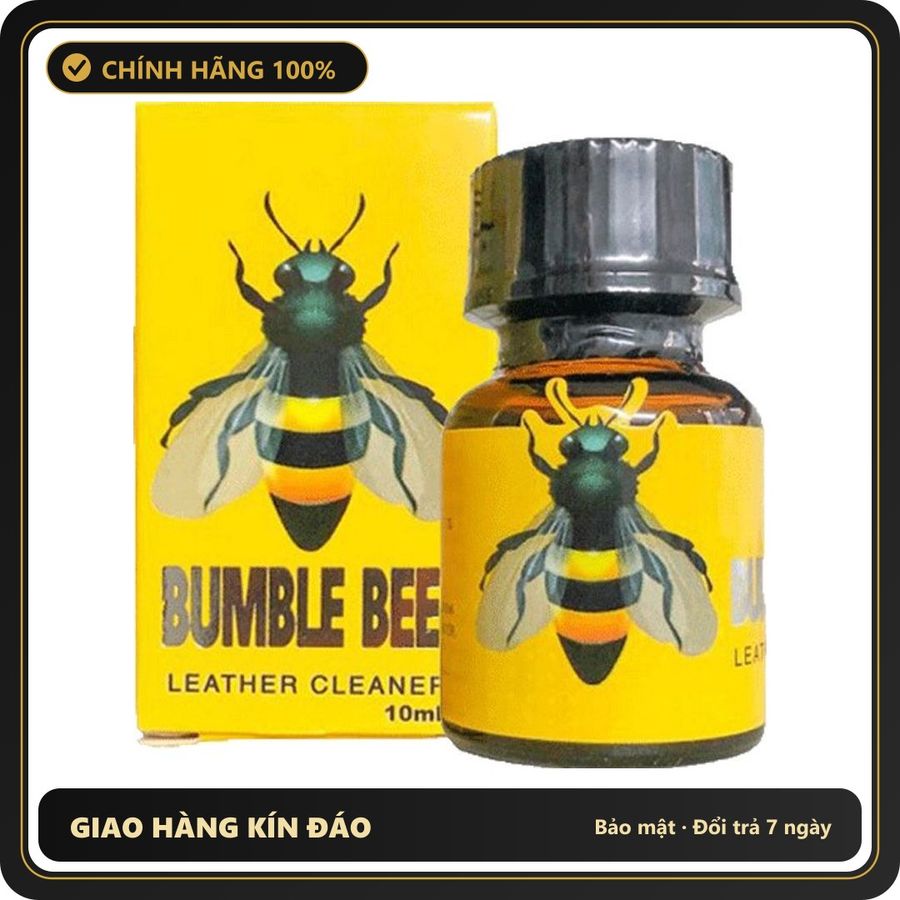 (Che Tên) Chai hít tăng hưng phấn popper Ong Vàng Bumble Bee 10ml cực mạnh [đổi tên khi giao] Bảo Mật Tuyệt Đối