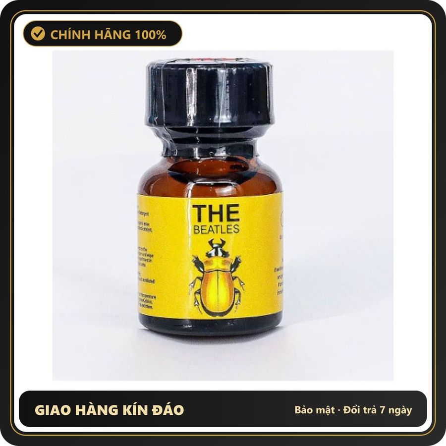 (Che Tên) Chai hít Popper Bọ Cánh Cứng (bọ vàng) 10ml cao cấp nhỏ gọn [đổi tên khi giao] Hỗ Trợ 24/7