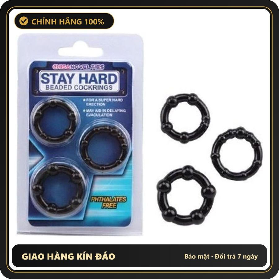 (Che Tên) Vòng đeo dương vật Stay Hard silicone tăng khoái cảm cuộc yêu [đổi tên khi giao] Cao Cấp Bảo Đảm