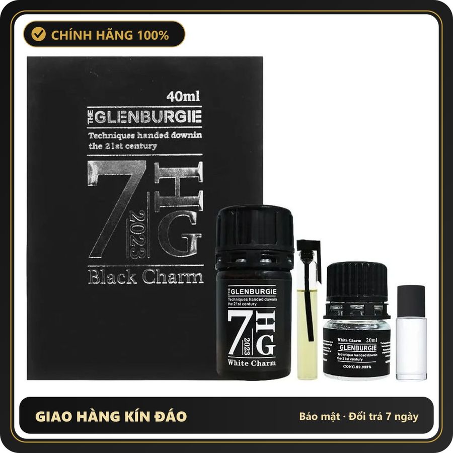 (Che Tên) Hộp chai hít tăng khoái cảm Popper P.R.C Glenburgie 7HG Black Charm 40ml cao cấp Cao Cấp Bảo Đảm
