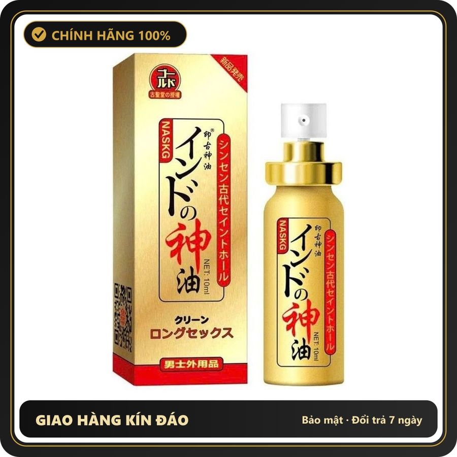 (Che Tên) Xịt Kéo Dài Thời Gian Cao Cấp Naskic Nhật 10ml Hỗ Trợ 24/7
