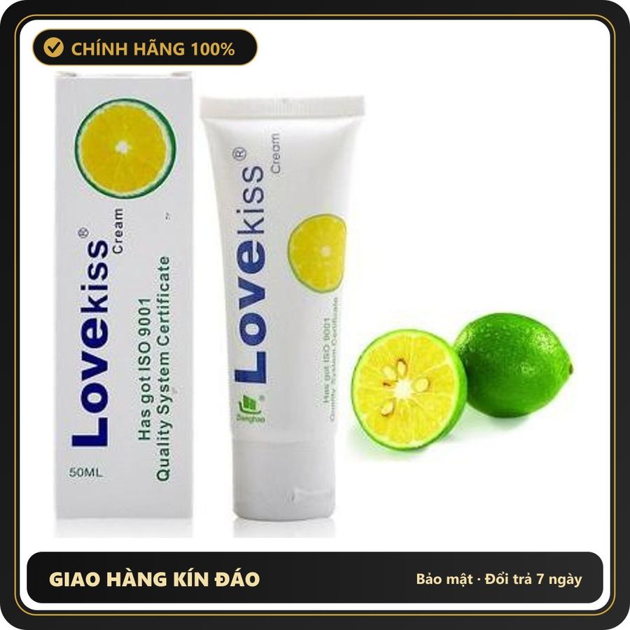 (Che Tên) Gel Gốc Nước Hương Chanh Love Kiss 100ml Chính Hãng, Gel Trái Cây Hộp Trắng Kín