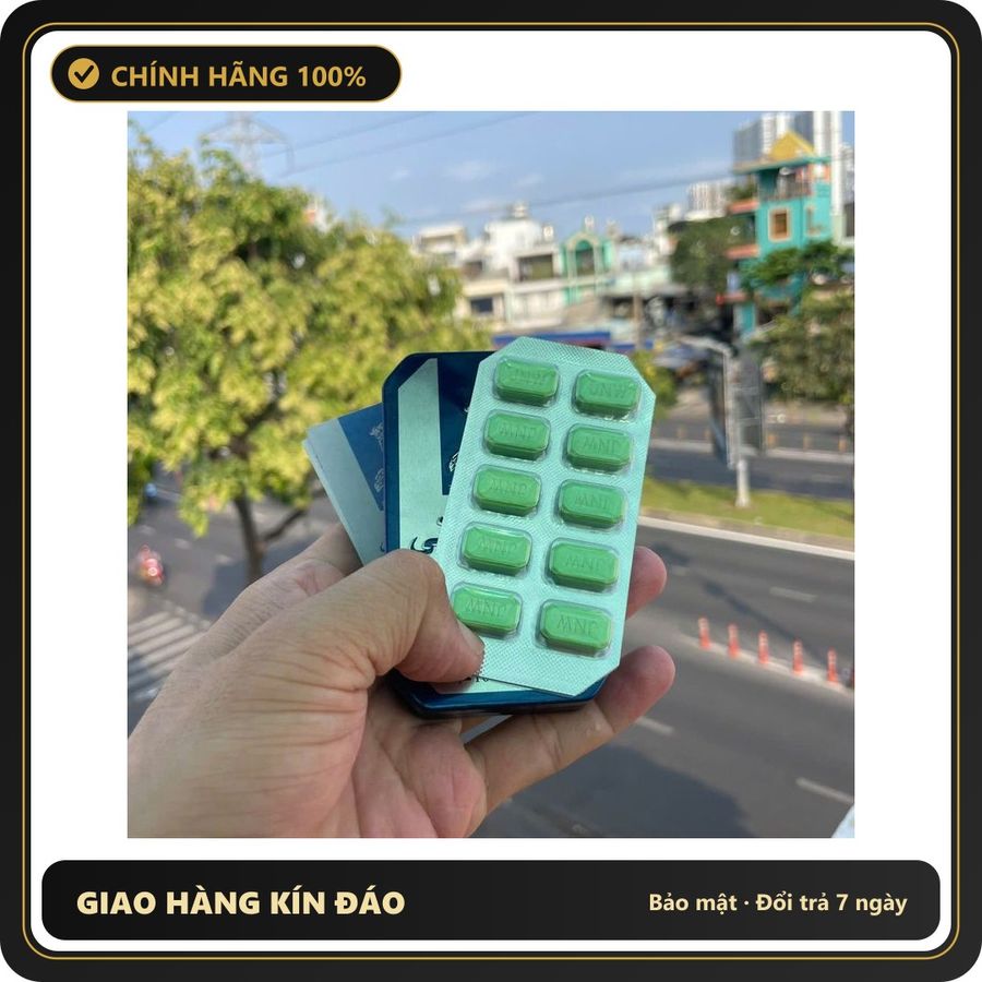 (Che Tên) Hộp 10 viên Thái xanh chính hãng tăng cường sinh lý nam phổ biến Hộp Trắng Kín