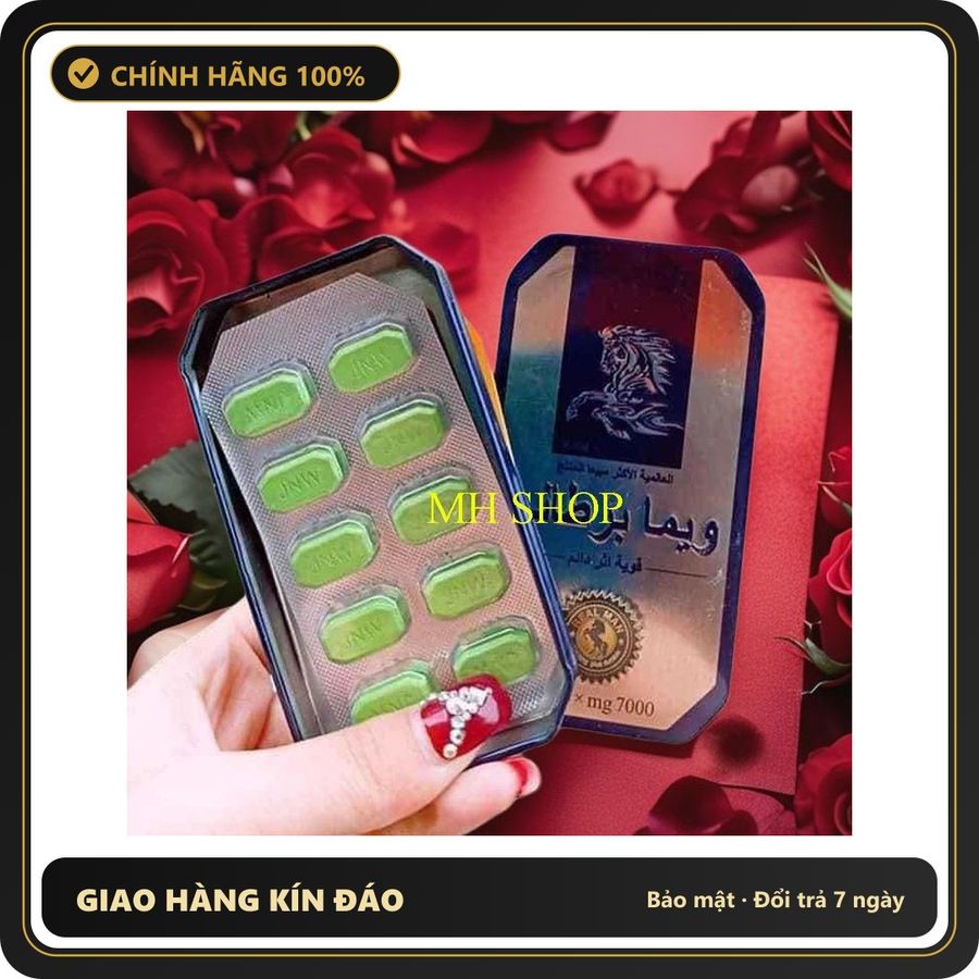 (Che Tên) Hộp thiếc Thái xanh có vỉ 10v TCSL ở nam có tem CHG Giao Nhanh Toàn Quốc