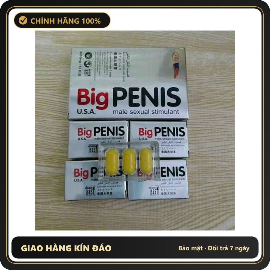 (Che Tên) Hộp big pennis mỹ hỗ trợ khỏe và lâu hơn Bảo Mật Tuyệt Đối