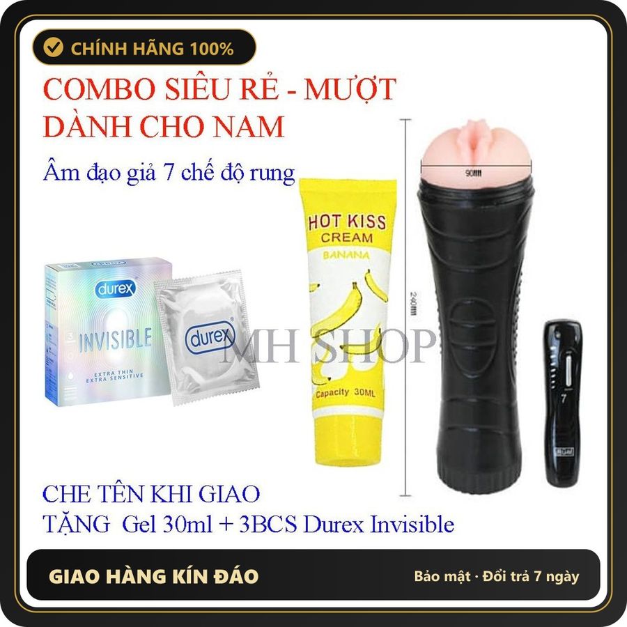 (Che Tên) Combo cao cấp Chăm sóc nam giới 3 món Âm 7 kiểu Gel Bao toàn diện che tên Hỗ Trợ 24/7