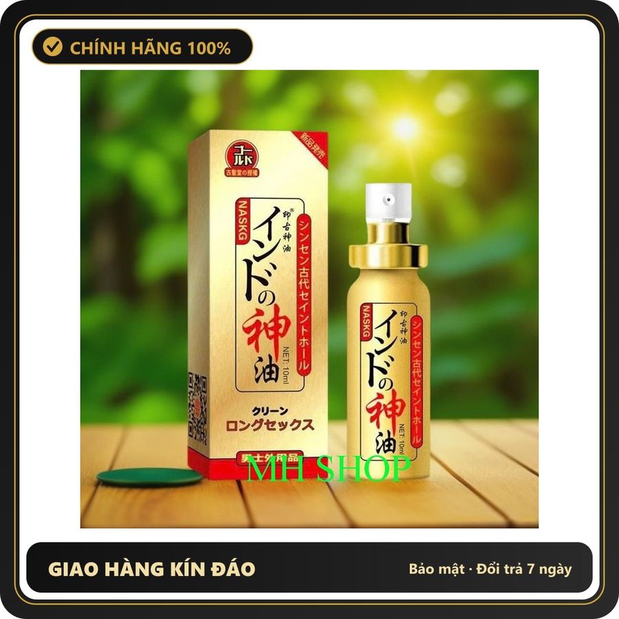 (Che Tên) Tinh Dầu Xịt Naskic Nhật Bản - Hỗ Trợ Kéo Dài Thời Gian Quan Hệ Cho Nam Giới, Thành Phần Tự Nhiên An Toàn Cho Da Giao Nhanh Toàn Quốc