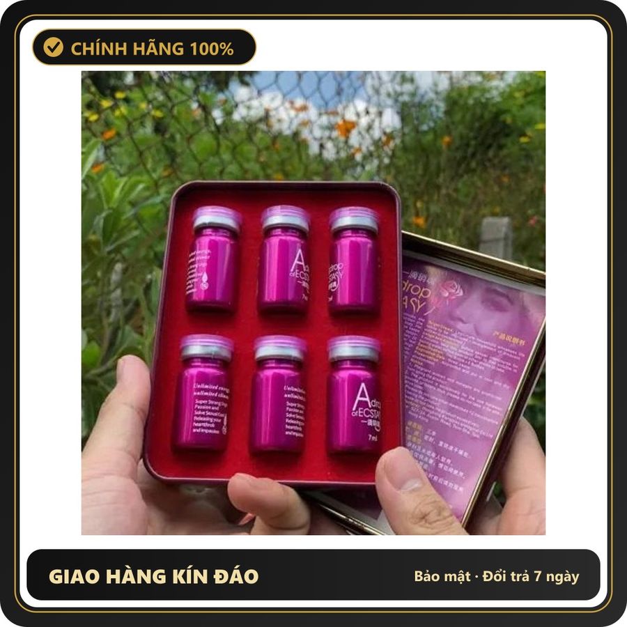 (Che Tên) Lọ nước vỏ nhôm Adrop mỹ 7ml hỗ trợ chăm sóc nữ giới hăng say hơn Hộp Trắng Kín