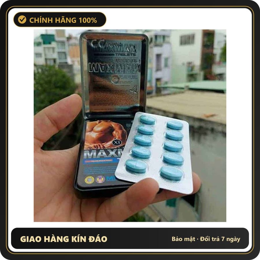 (Che Tên) Hộp Maxman Mỹ 10 Viên - Hỗ Trợ Tăng Cường Sinh Lý, Dẻo Dai, Phục Hồi Nhanh Chóng, Sử Dụng Dễ Dàng 558108 Hỗ Trợ 24/7