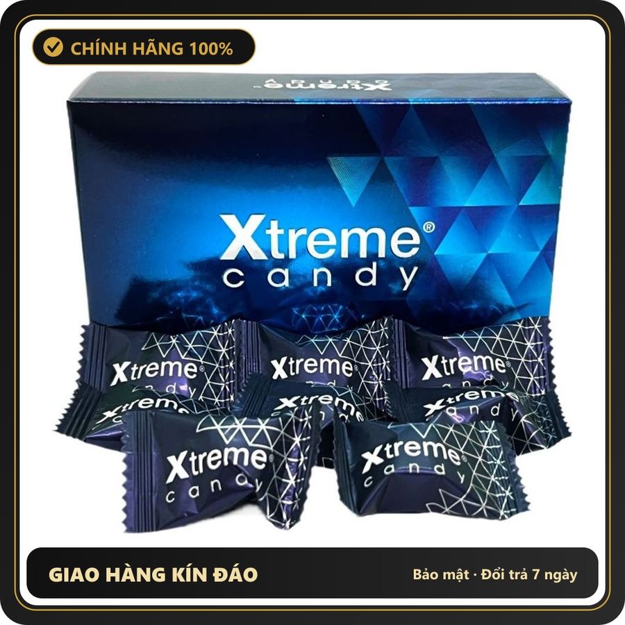 Kẹo sâm tăng cường sinh lý Xtreme Candy hộp 30 viên chính hãng - hỗ trợ tăng cường sinh lý, thành phần thiên nhiên, trọng lượng 3g - giao hàng che tên kín đáo