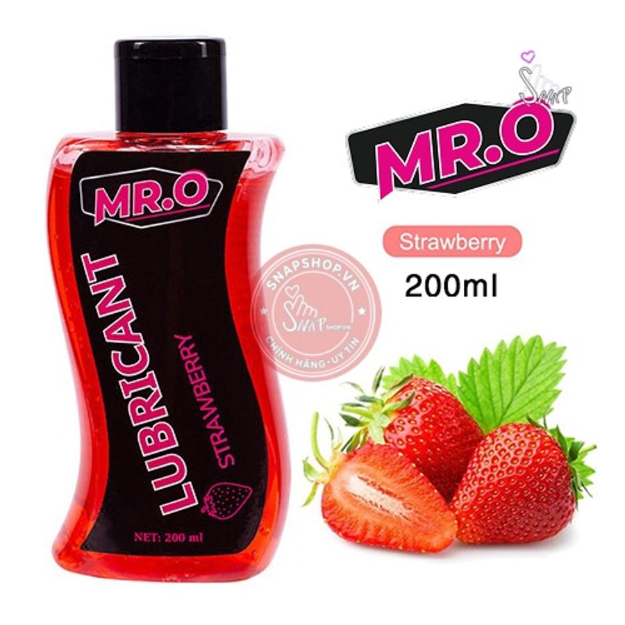 Gel bôi trơn Mr.O Strawberry hương dâu – Chai 200ml chính hãng - dung tích 200ml, dịu nhẹ an toàn, dịu nhẹ an toàn cho da - giao hàng che tên kín đáo