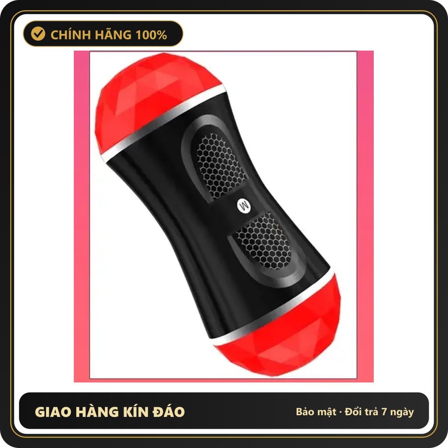 (Che Tên) Âm Đạo Giả 2 Đầu Small Hana Hộp Trắng Kín - sạc USB, chất liệu an toàn cho da, dễ vệ sinh